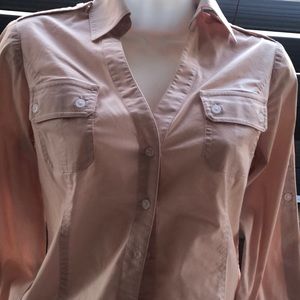 Express button down shirt dusty pink size XS